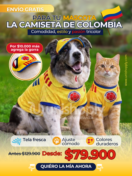 Camiseta de Colombia mascota